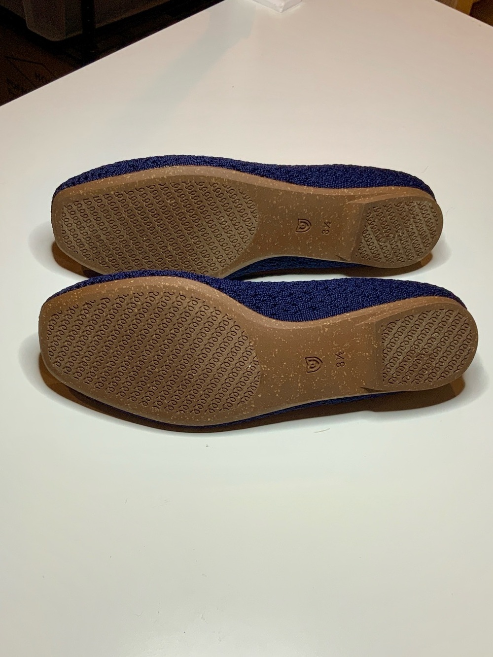 Rothy’s The Max Square Navy Crochet Flats 8.5 - Picture 2 of 4